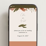 "Delicate" - Wedding Website in Terracotta by Susan Moyal - Mobile Layout