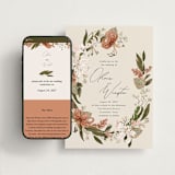 "Delicate" - Wedding Website in Terracotta by Susan Moyal - Match Your Stationery