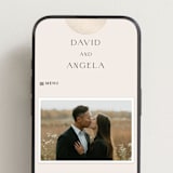 "Modernist Monogram" - Wedding Website in Latte by Christie Garcia - Mobile Layout