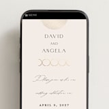 "Modernist Monogram" - Wedding Website in Latte by Christie Garcia - Mobile Layout