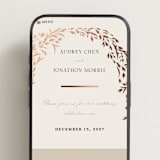 "Trailing Vines" - Wedding Website in Almond by Erin L. Wilson - Mobile Layout