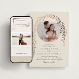 "Trailing Vines" - Wedding Website in Almond by Erin L. Wilson - Match Your Stationery