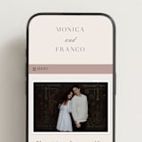 "And Centered" - Wedding Website in Cream by Hooray Creative - Mobile Layout