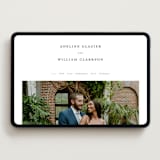 "Vining" - Wedding Website in Chantilly by Jessica Williams - Desktop Design