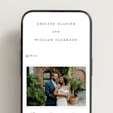 "Vining" - Wedding Website in Chantilly by Jessica Williams - Mobile Layout