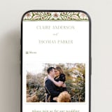 "Inlay Frame" - Wedding Website in Avocado by Katharine Watson - Mobile Layout