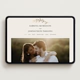 "To Hold" - Wedding Website in Ivory by Carolyn Nicks - Desktop Design