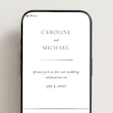 "Framed Monogram" - Wedding Website in Silk by Kelly Schmidt - Mobile Layout
