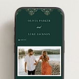 "Illuminated Storybook" - Wedding Website in Evergreen by Alethea and Ruth - Mobile Layout