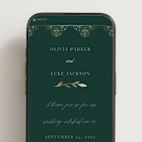 "Illuminated Storybook" - Wedding Website in Evergreen by Alethea and Ruth - Mobile Layout