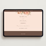 "Jardin" - Wedding Website in Copper by Everett Paper Goods - Desktop Design