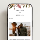"Harmony" - Wedding Website in Summer by Susan Moyal - Mobile Layout