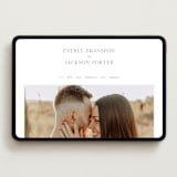 "Eternal" - Wedding Website in Snow by Kaydi Bishop - Desktop Design