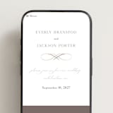 "Eternal" - Wedding Website in Snow by Kaydi Bishop - Mobile Layout