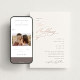 "Eternal" - Wedding Website in Snow by Kaydi Bishop - Match Your Stationery