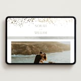 "Effervescent" - Wedding Website in Dove by Meggy Masters - Desktop Design