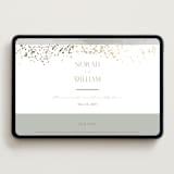 "Effervescent" - Wedding Website in Dove by Meggy Masters - Desktop Design
