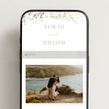 "Effervescent" - Wedding Website in Dove by Meggy Masters - Mobile Layout