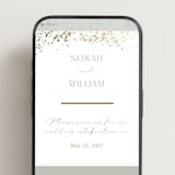 "Effervescent" - Wedding Website in Dove by Meggy Masters - Mobile Layout
