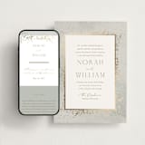 "Effervescent" - Wedding Website in Dove by Meggy Masters - Match Your Stationery