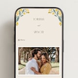 "storybook garden" - Wedding Website in Buttercup by Karidy Walker - Mobile Layout