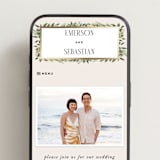 "Bliss" - Wedding Website in Champagne by Leah Bisch - Mobile Layout