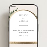 "Bliss" - Wedding Website in Champagne by Leah Bisch - Mobile Layout
