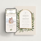 "Bliss" - Wedding Website in Champagne by Leah Bisch - Match Your Stationery