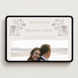 "Deco Nouveau" - Wedding Website in Vanilla by Lori Wemple - Desktop Design