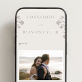 "Deco Nouveau" - Wedding Website in Vanilla by Lori Wemple - Mobile Layout