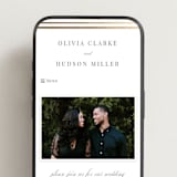 "Classic Elegance" - Wedding Website in Pearl by Nicole Walsh - Mobile Layout