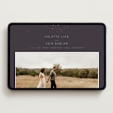 "North" - Wedding Website in Twilight by Baumbirdy - Desktop Design