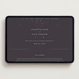 "North" - Wedding Website in Twilight by Baumbirdy - Desktop Design