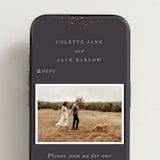 "North" - Wedding Website in Twilight by Baumbirdy - Mobile Layout
