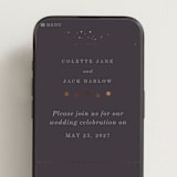 "North" - Wedding Website in Twilight by Baumbirdy - Mobile Layout