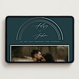 "The Arc" - Wedding Website in Midnight Green by Vera Lim - Desktop Design