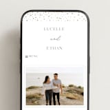 "Flicker" - Wedding Website in Sparkle by Pixel and Hank - Mobile Layout