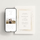 "Flicker" - Wedding Website in Sparkle by Pixel and Hank - Match Your Stationery