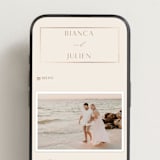 "Soleil" - Wedding Website in Latte by Kristie Kern - Mobile Layout