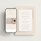 "Soleil" - Wedding Website in Latte by Kristie Kern - Match Your Stationery