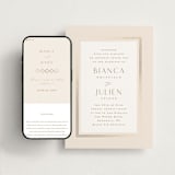 "Soleil" - Wedding Website in Latte by Kristie Kern - Match Your Stationery