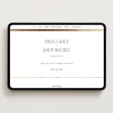 "Unite" - Wedding Website in Opal by Leah Bisch - Desktop Design