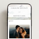 "Mountain" - Wedding Website in Latte by Lori Wemple - Mobile Layout