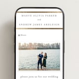 "Chisel" - Wedding Website in Quartz by Kristie Kern - Mobile Layout