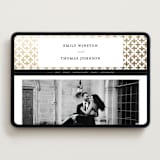 "Defined" - Wedding Website in Snow by mo kelley - Desktop Design