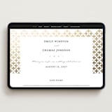 "Defined" - Wedding Website in Snow by mo kelley - Desktop Design