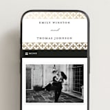 "Defined" - Wedding Website in Snow by mo kelley - Mobile Layout