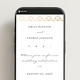 "Defined" - Wedding Website in Snow by mo kelley - Mobile Layout