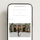 "Ampersand glam" - Wedding Website in Powder by Creo Study - Mobile Layout