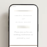 "Ampersand glam" - Wedding Website in Powder by Creo Study - Mobile Layout